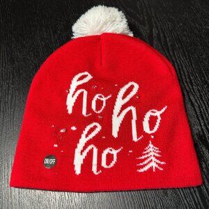 Lotsa Lites Holiday Beanie w/ Pom & Flashing Lights - 6 LED's - 3 Speeds